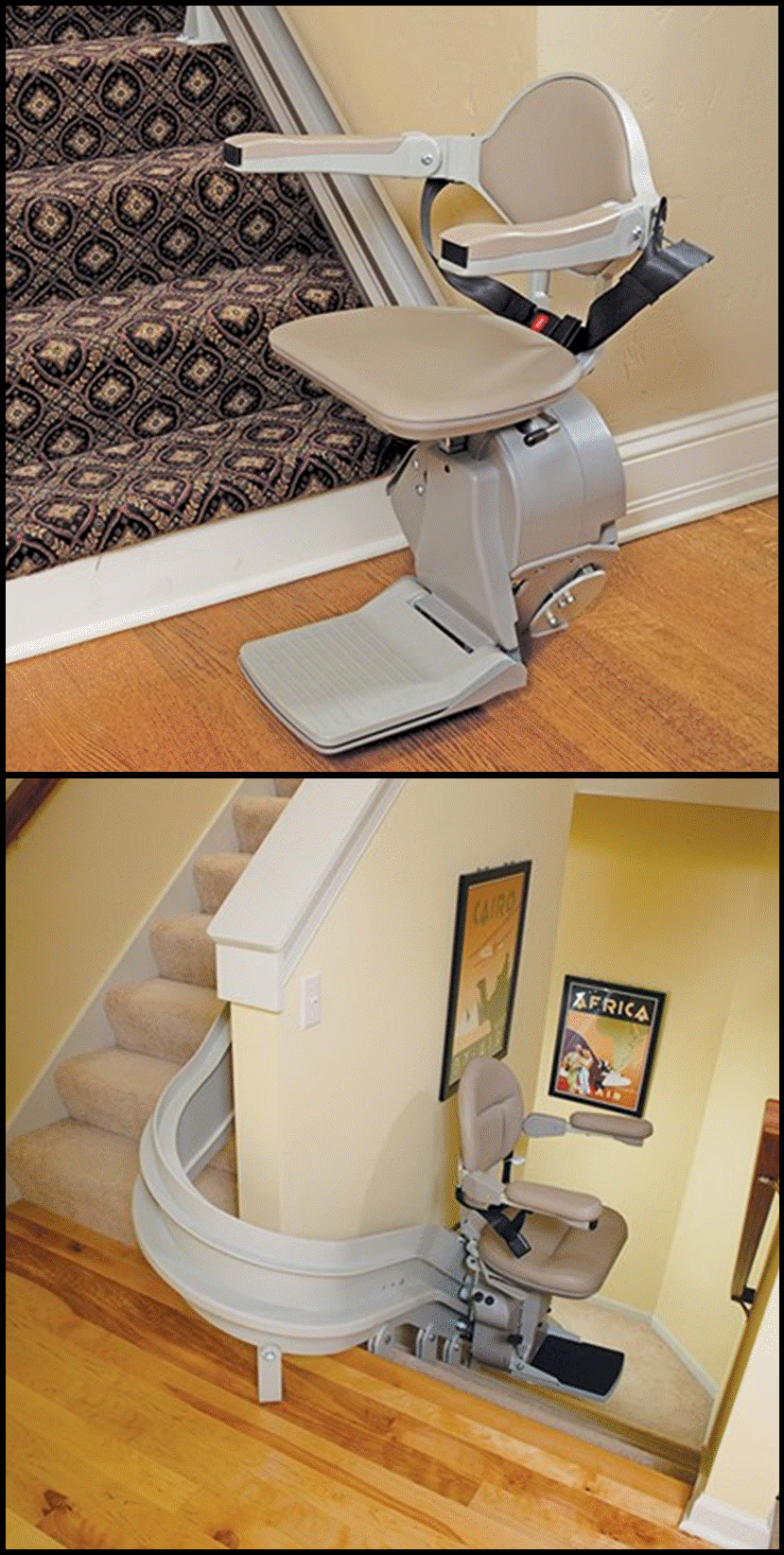straight stair lift and curved stair lift fulton county 
